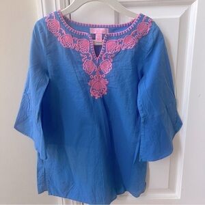 Lilly Pulitzer Girls Piet Coverup, Size Small